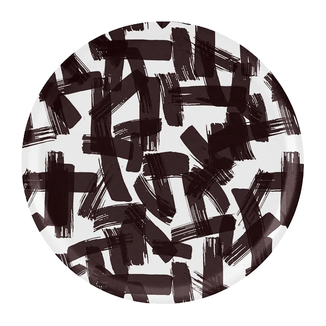 Åry Home Kryss Tablett Ø38cm Black-white