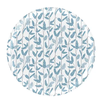 Mougli Blue Tablett Ø38cm - Blue-white - Åry Home
