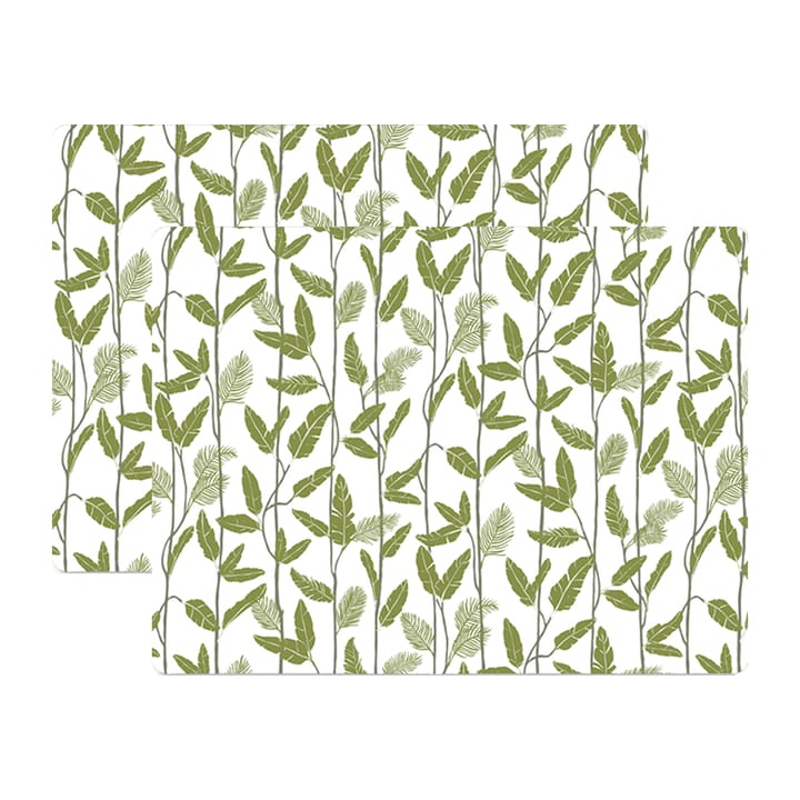 Mougli Green Platzdecke 30 x 40cm 2er Pack - Green-white - Åry Home