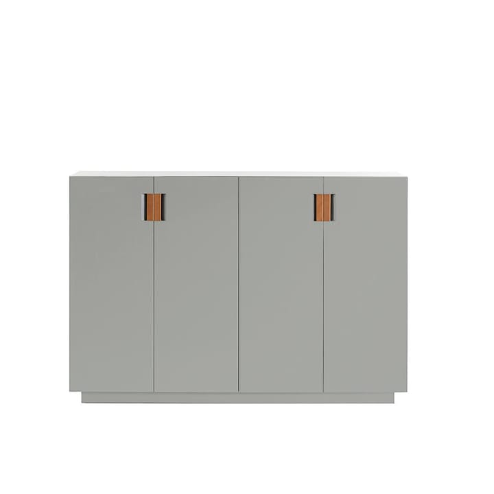 Frame 160 High Schrank - Light grey, Falttüren, 42 cm, cognac - Asplund