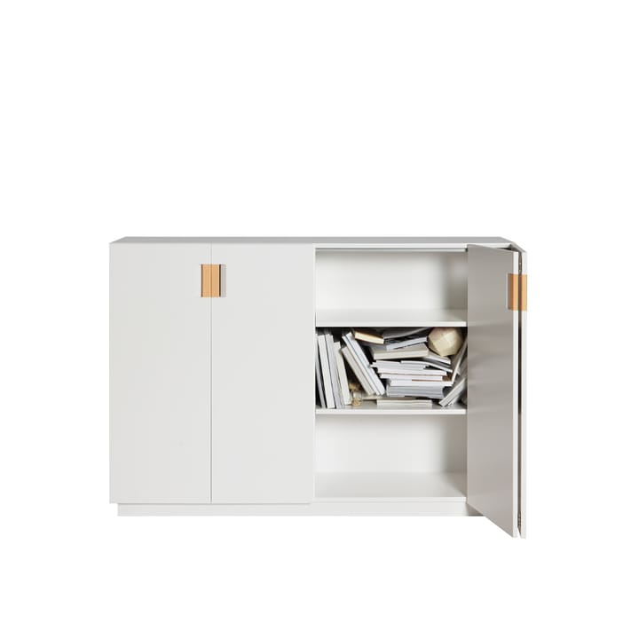 Frame 160 High Schrank - White, Falttüren, 42 cm, natur - Asplund