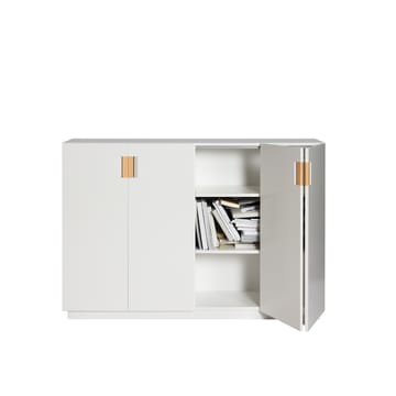 Frame 160 High Schrank - White, Falttüren, 42 cm, natur - Asplund