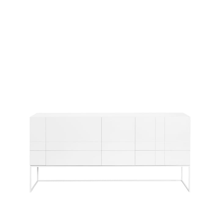 Kilt Light 180 Sideboard - White, 3 Türen, 2 Schubladen - Asplund