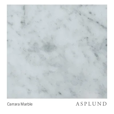 Luc 100 Konsolentisch, Weiß gebeizte Eiche-Carrara Marmorplatte, P2 Asplund