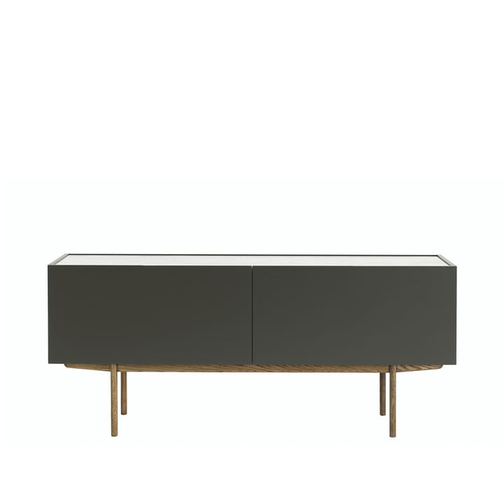 Luc Deluxe 160 Sideboard - Taupe,  topp carrara, Bein P6, Schubladen - Asplund