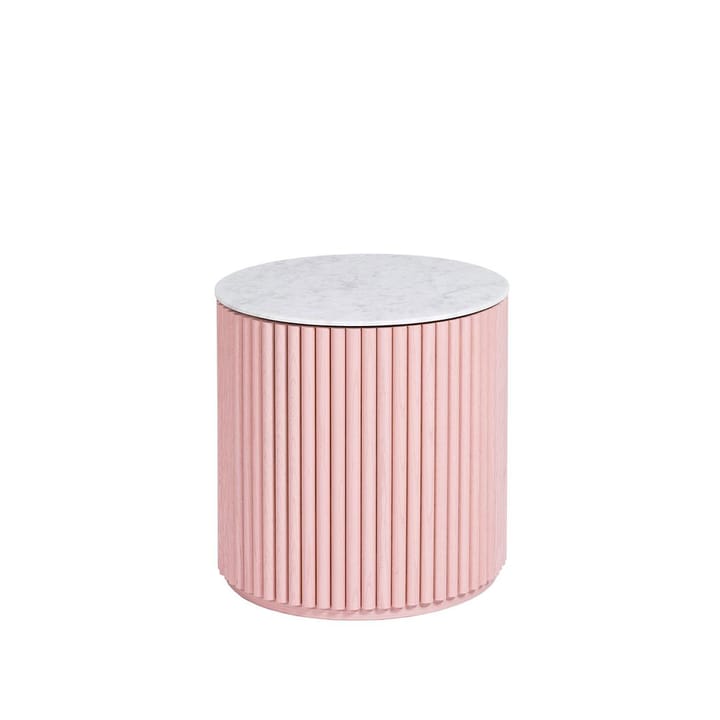 Petit Palais Beistelltisch - Dusty pink, h42, Topplatte Carraramarmor - Asplund