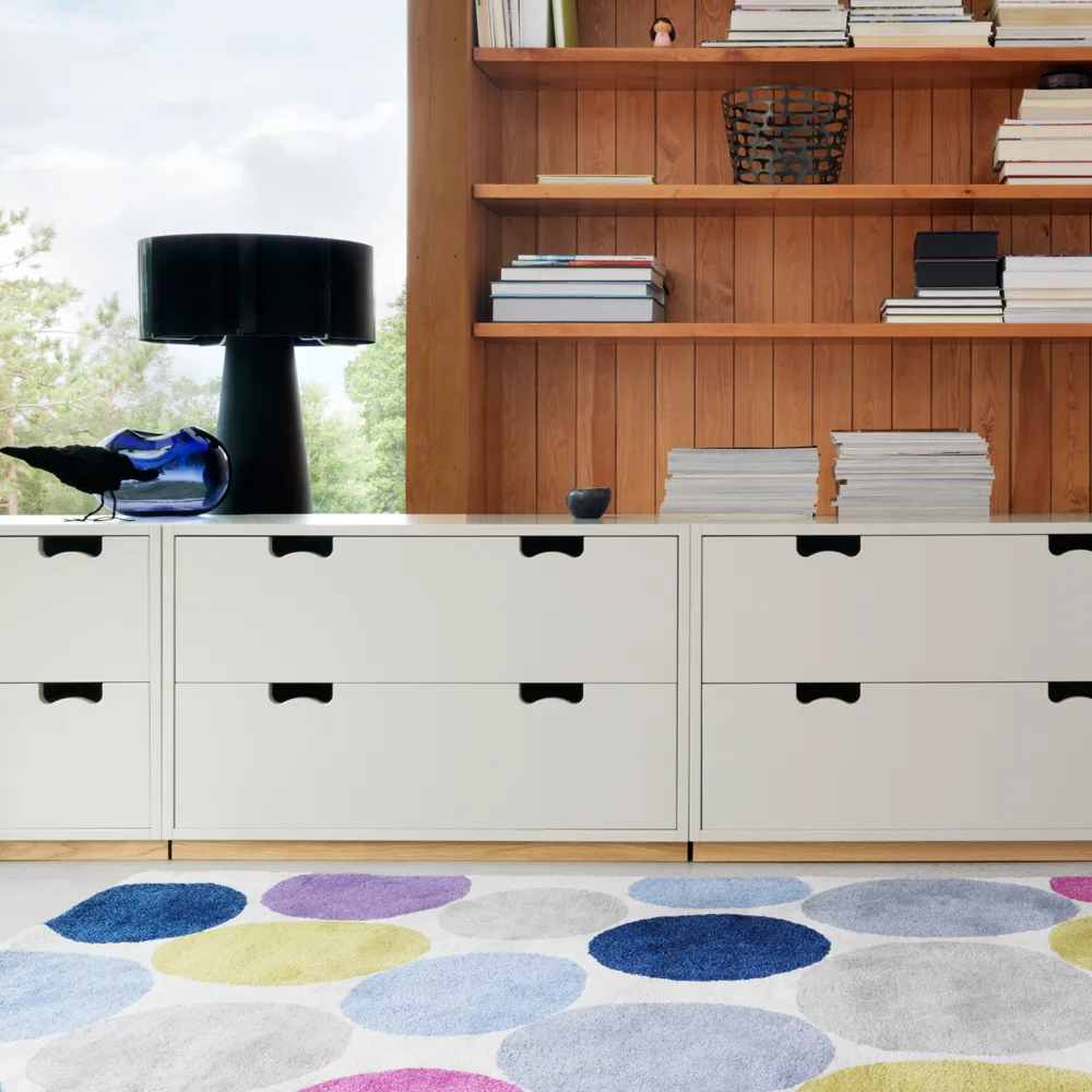 Snö A2 Kommode, Green khaki, Eichensockel Asplund