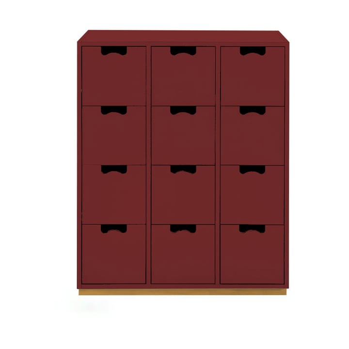 Snö B Kommode - Brown red - Asplund