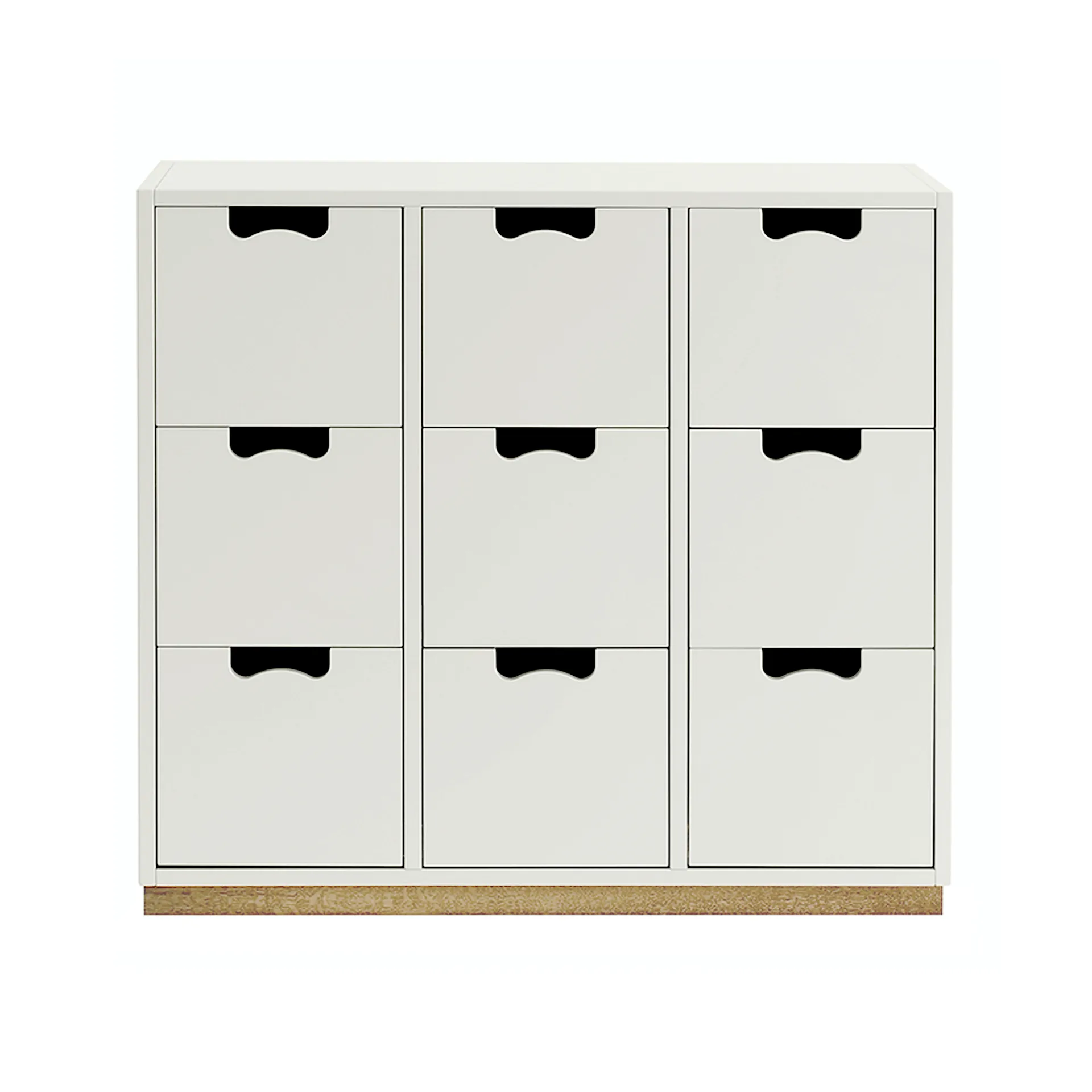 Snö B3 Kommode, White, Birkensockel Asplund