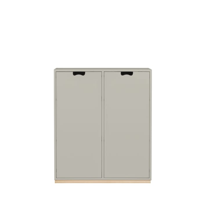 Snö E Schrank - Light grey, Birkensockel/verdeckte Türen,  42 cm - Asplund