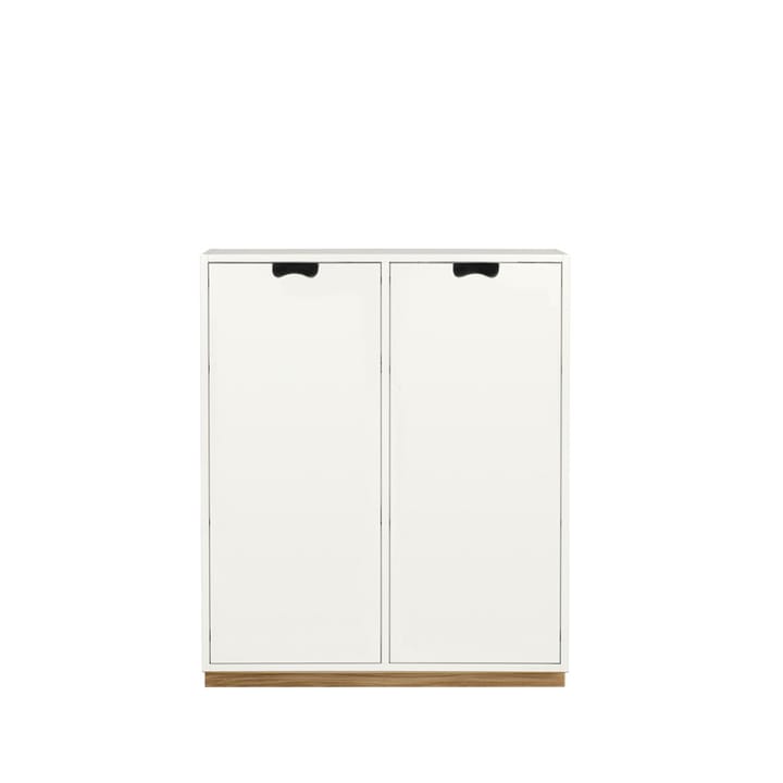 Snö E Schrank - White, Eichensockel, abgedeckte Türen,  42 cm - Asplund