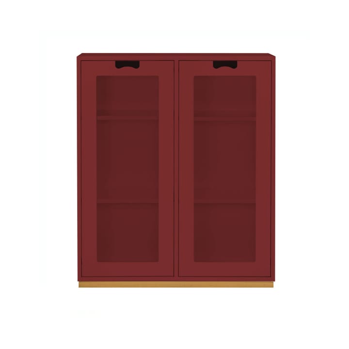 Snö E Vitrinenschrank - Brown red, Tiefe: 30 cm - Asplund
