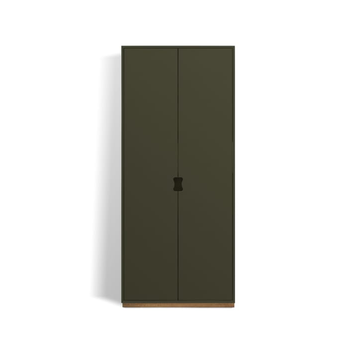 Snö F Hochschrank - Taupe, Eichensockel,  30 cm - Asplund