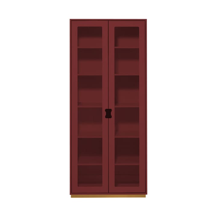 Snö F Hochschrank Vitrine - Brown red, Tiefe: 30 cm - Asplund
