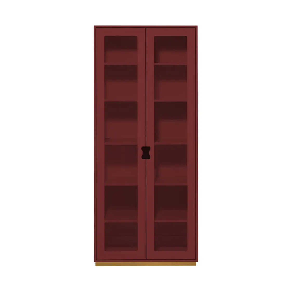 Asplund Snö F Hochschrank Vitrine Brown red, Tiefe: 30 cm Asplund Snö F Hochschrank Vitrine Brown red, Tiefe: 30 cm