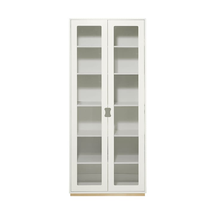 Snö F Hochschrank Vitrine - White, Birkensockel,  30 cm - Asplund