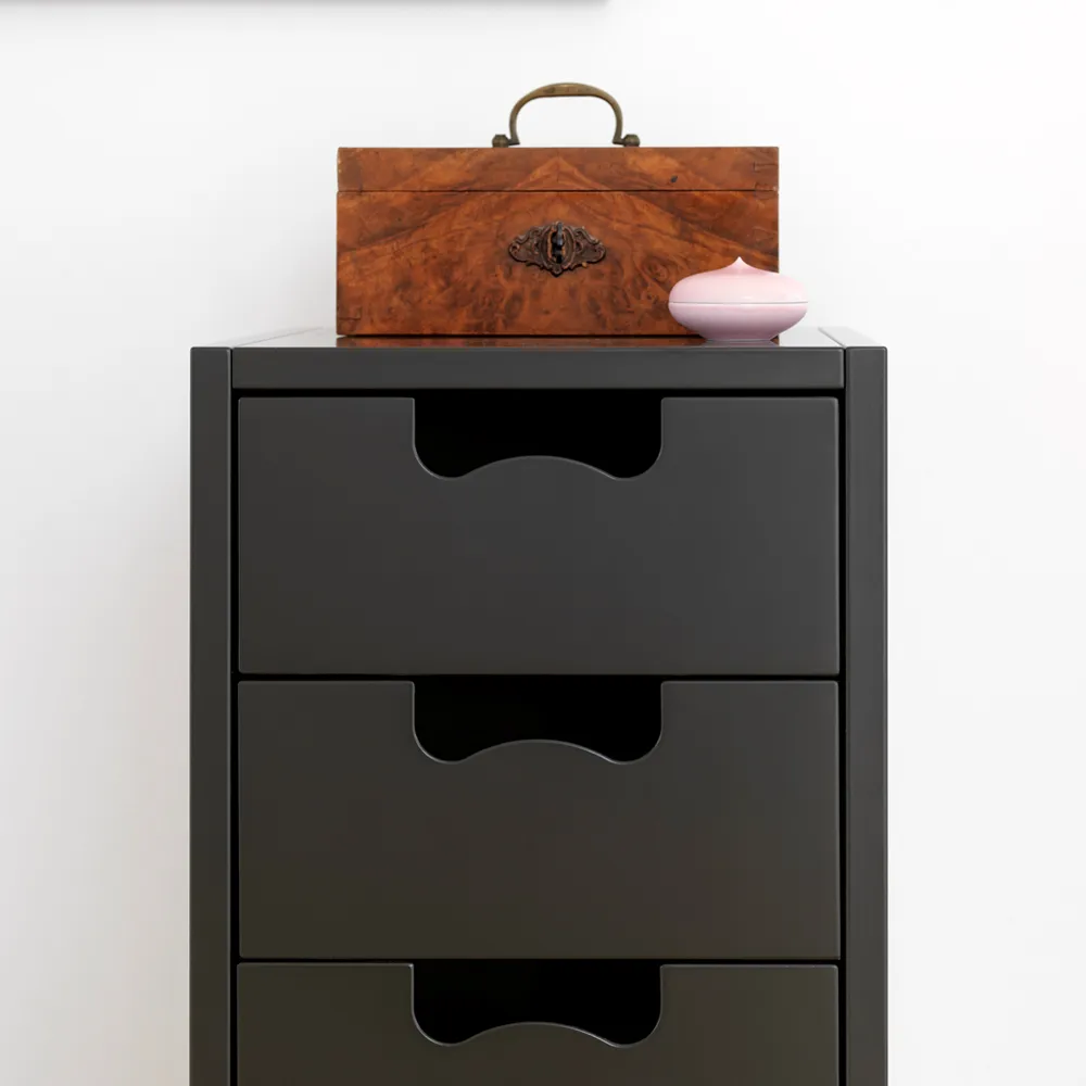 Snö J4 Kommode, Green khaki, Birkensockel Asplund