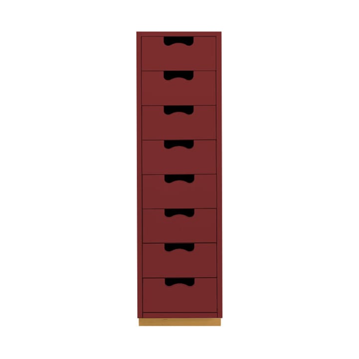 Snö Kommode mit 8 Schubladen - Brown red - Asplund