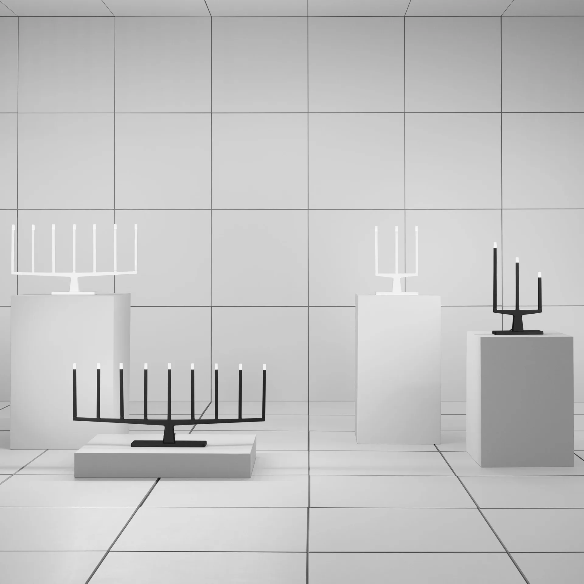 Adventure Adventskerzenhalter 3-armig, Weiß Ateljé Lyktan