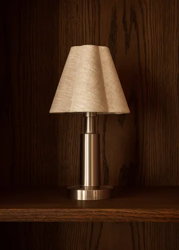 Admiral tragbare Tischlampe - Chrome-linen, 27 cm - Audo Copenhagen