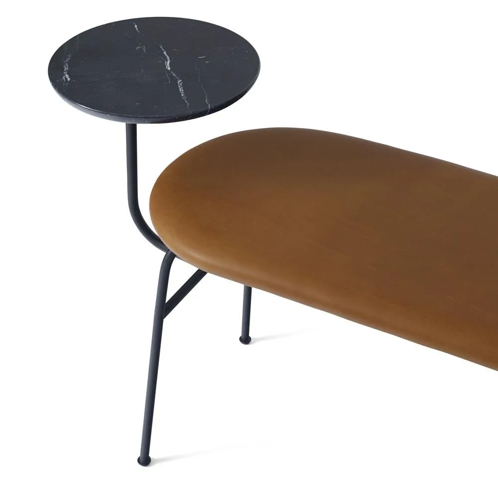 Afteroom Bank, Schwarz-cognac Audo Copenhagen