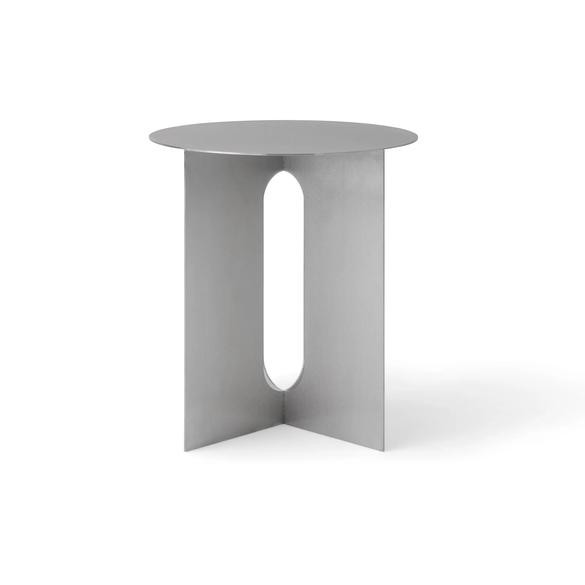 Androgyne Beistelltisch Ø40x43 cm, Brushed steel Audo Copenhagen