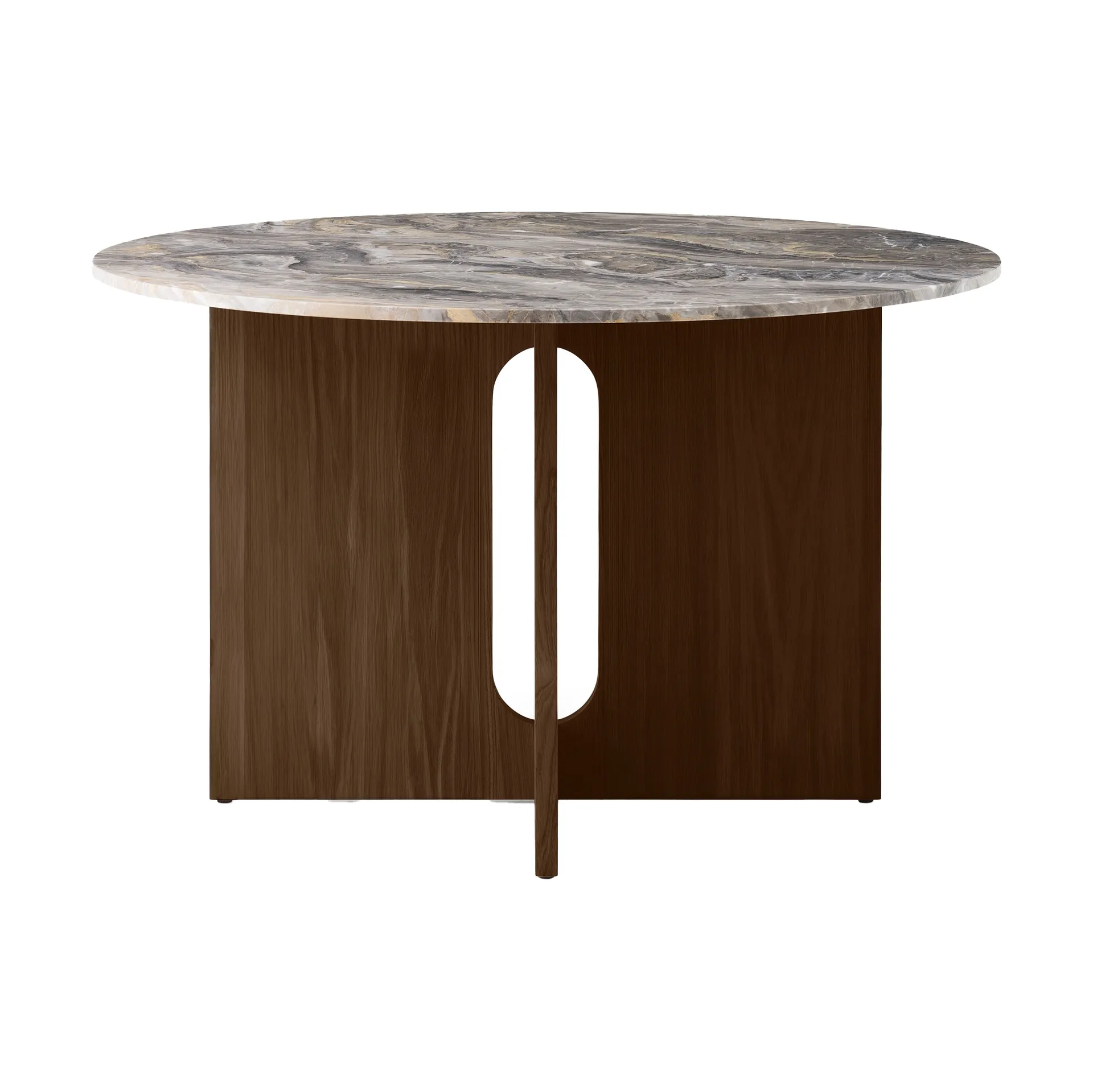 Androgyne Esstisch, Grey galaxy-dunkelgebeizte Eiche Audo Copenhagen