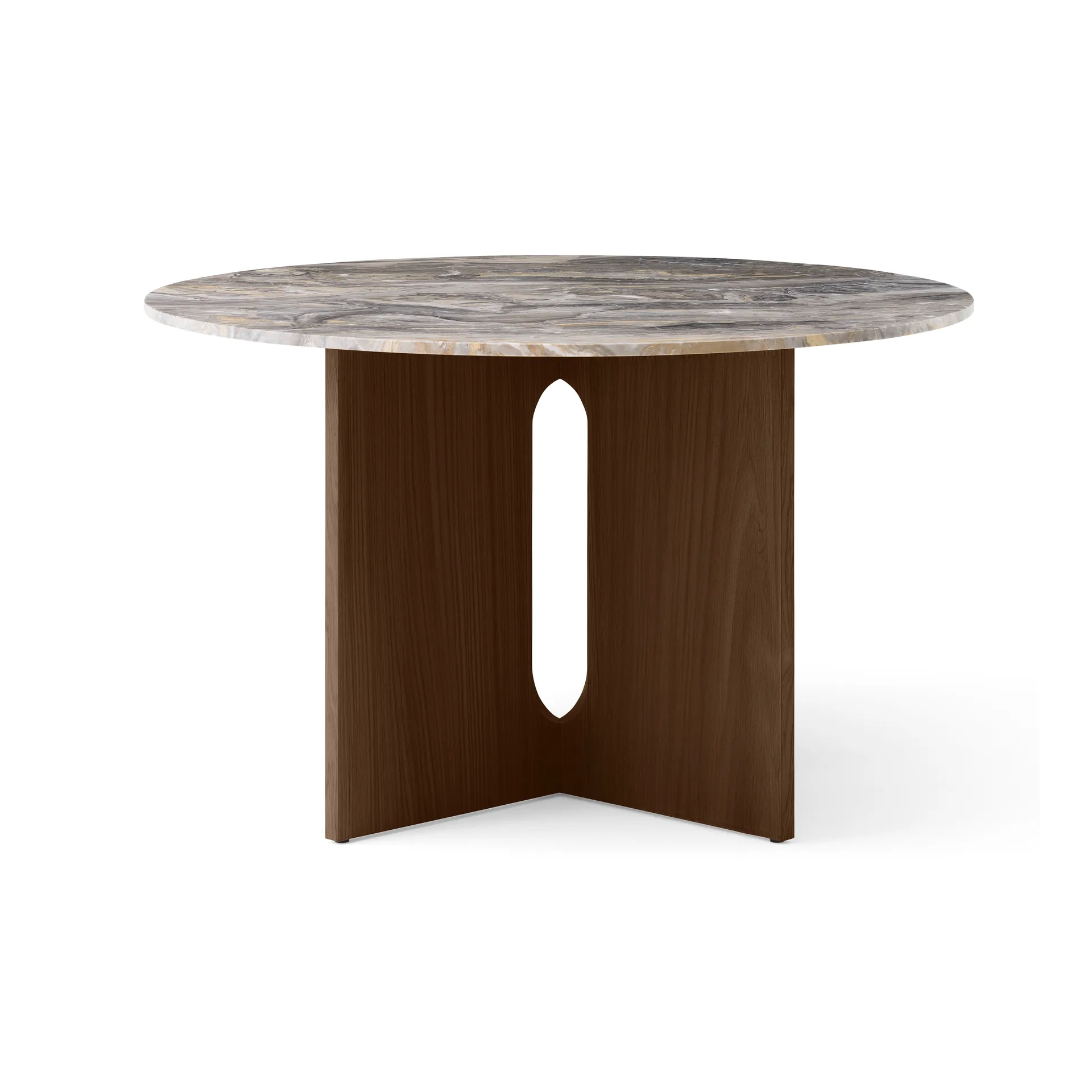 Androgyne Esstisch, Grey galaxy-dunkelgebeizte Eiche Audo Copenhagen