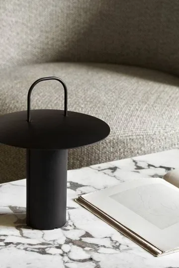 Androgyne Loungetisch - Dark st. oak-Calacatta viola - Audo Copenhagen