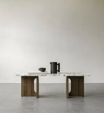 Androgyne Loungetisch - Dark st. oak-Calacatta viola - Audo Copenhagen