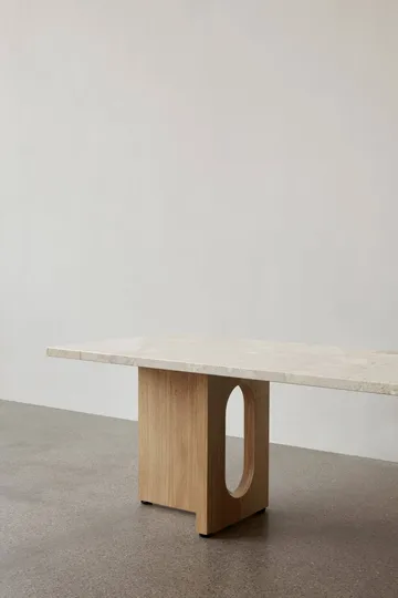 Androgyne Loungetisch - Sand/Kunis-Brekzie, Eichengestell - Audo Copenhagen