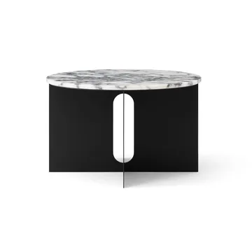 Androgyne Sideboard - Calacatta Viola Marmor-Schwarz Stahl, Ø65 cm - Audo Copenhagen