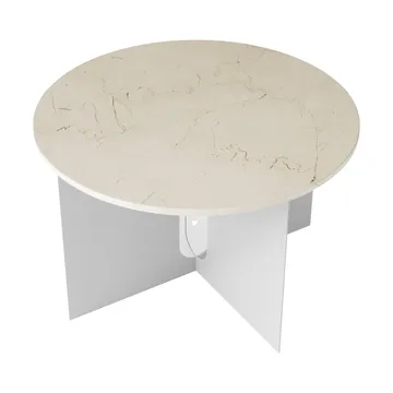 Androgyne Sideboard - Crystal Rose Marmor-gebürsteter Stahl, Ø65 cm - Audo Copenhagen
