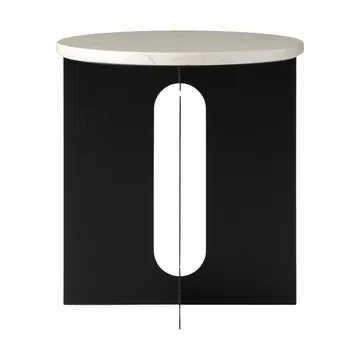 Androgyne Sideboard - Crystal Rose Marmor-Schwarz Stahl, Ø42 cm - Audo Copenhagen