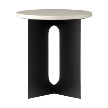 Androgyne Sideboard - Crystal Rose Marmor-Schwarz Stahl, Ø42 cm - Audo Copenhagen