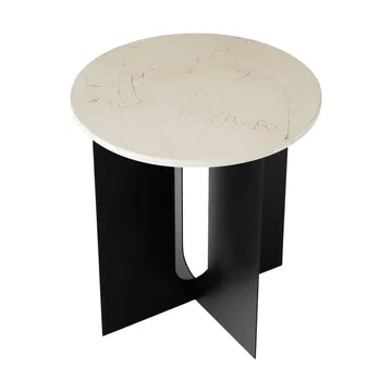 Androgyne Sideboard - Crystal Rose Marmor-Schwarz Stahl, Ø42 cm - Audo Copenhagen