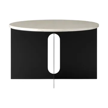 Androgyne Sideboard - Crystal Rose Marmor-Schwarz Stahl, Ø65 cm - Audo Copenhagen