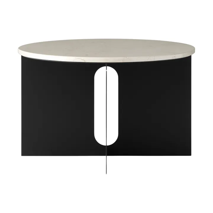 Androgyne Sideboard - Crystal Rose Marmor-Schwarz Stahl, Ø65 cm - Audo Copenhagen
