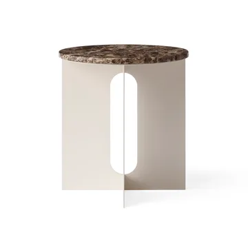 Androgyne Sideboard - Emperador-Marmor-Ivory Stahl, Ø42 cm - Audo Copenhagen