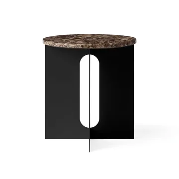 Androgyne Sideboard - Emperador Marmor-Schwarzstahl, Ø42 cm - Audo Copenhagen