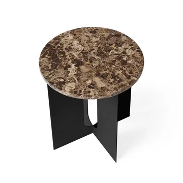 Androgyne Sideboard - Emperador Marmor-Schwarzstahl, Ø42 cm - Audo Copenhagen