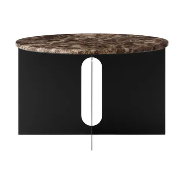 Androgyne Sideboard - Emperador-Marmor-Schwarzstahl, Ø65 cm - Audo Copenhagen