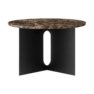 Androgyne Sideboard - Emperador-Marmor-Schwarzstahl, Ø65 cm - Audo Copenhagen