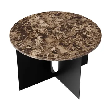 Androgyne Sideboard - Emperador-Marmor-Schwarzstahl, Ø65 cm - Audo Copenhagen