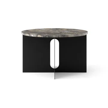 Androgyne Sideboard - Grey Galaxy Marmor-Schwarz Stahl, Ø65 cm - Audo Copenhagen