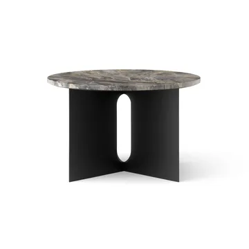 Androgyne Sideboard - Grey Galaxy Marmor-Schwarz Stahl, Ø65 cm - Audo Copenhagen