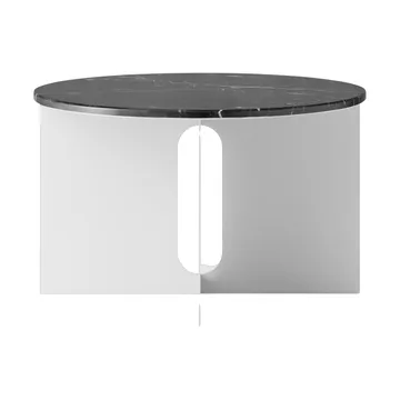 Androgyne Sideboard - Nero Maquina Marmor-gebürsteter Stahl, Ø65 cm - Audo Copenhagen