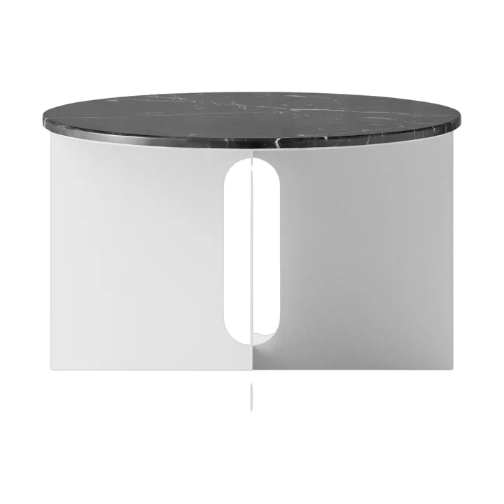 Androgyne Sideboard - Nero Maquina Marmor-gebürsteter Stahl, Ø65 cm - Audo Copenhagen
