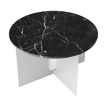 Androgyne Sideboard - Nero Maquina Marmor-gebürsteter Stahl, Ø65 cm - Audo Copenhagen