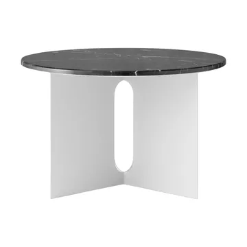 Androgyne Sideboard - Nero Maquina Marmor-gebürsteter Stahl, Ø65 cm - Audo Copenhagen